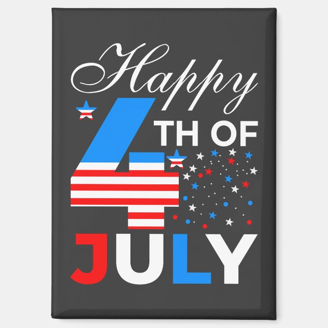Happy 4th Of July-97958 Magnet (Front)