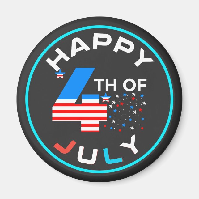 Happy 4th Of July-97958 Magnet (Front)
