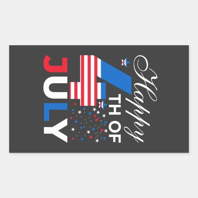Happy 4th Of July-97958 Rectangular Sticker (Front)