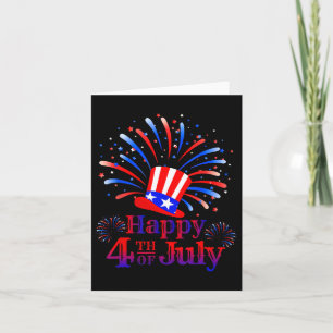 Happy 4th Of July America Celebrating Freedom Card