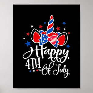 Happy 4th of July America Celebrating Freedom  Poster