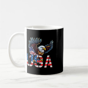 Happy 4th Of July America Flag Patriotic Eagle Usa Coffee Mug