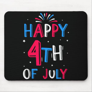 Happy 4Th Of July America Independence Usa Mouse Pad