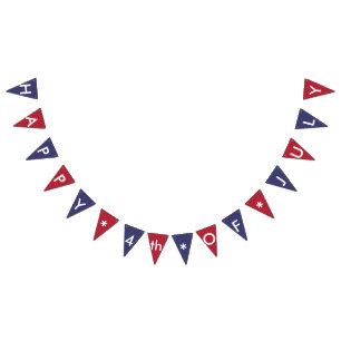 Happy 4th of July American Flag Colours Party