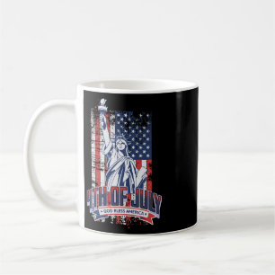 Happy 4th Of July American Flag Patriotic Us Women Coffee Mug