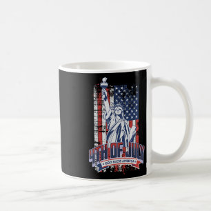 Happy 4th Of July American Flag Patriotic Us Women Coffee Mug