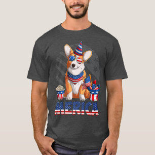 Happy 4th Of July American Flag Patriotic Usa Flag T-Shirt