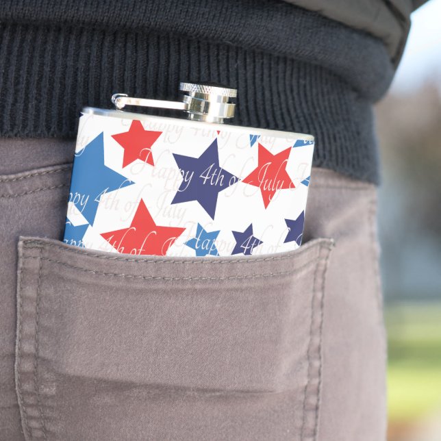 Happy 4th of July/American History Hip Flask (In Situ)