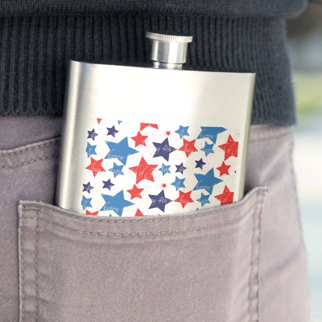 Happy 4th of July/American History Hip Flask (In Situ)