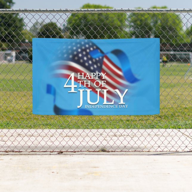 Happy 4th of July American Patriotic Banner (Insitu)