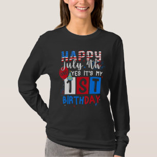 Happy 4th Of July And My Birthday Born In 4th Of J T-Shirt