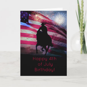 Happy 4th of July Birthday Card