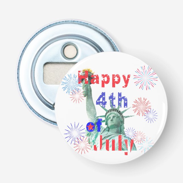 Happy 4th of July Bottle Opener (Front)