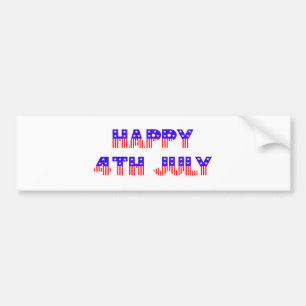 Happy 4th of July Bumper Sticker