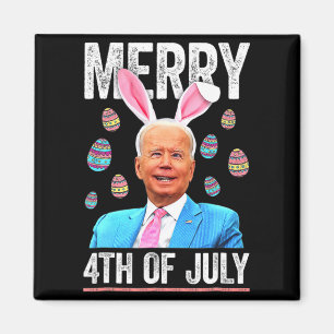 Happy 4th Of July Confused Funny Biden Easter Day Magnet
