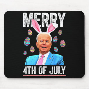 Happy 4th Of July Confused Funny Biden Easter Day  Mouse Pad
