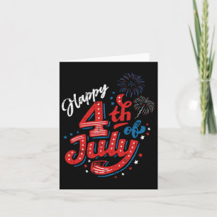Happy 4th Of July Cool Independence Day Patriotic  Card
