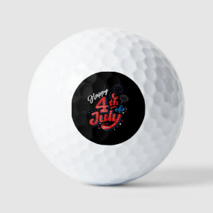 Happy 4th of July Cool Independence Day Patriotic Golf Balls