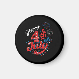 Happy 4th of July Cool Independence Day Patriotic Magnet