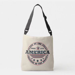 Happy 4th of july crossbody bag