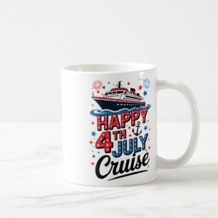 Happy 4th Of July Cruise Family Matching Red White Coffee Mug