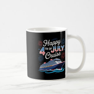 Happy 4th Of July Cruise Patriotic Family Matching Coffee Mug