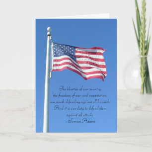 Happy 4th of July - Duty to Defend Liberties Card