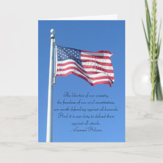 Happy 4th of July - Duty to Defend Liberties Card