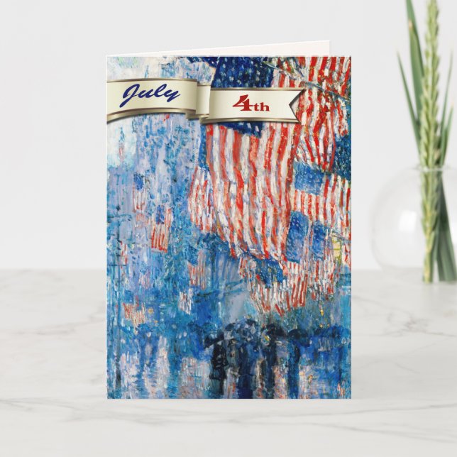 Happy 4th of July. Fine Art Custom Card (Front)