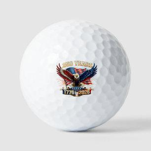 Happy 4th of July Flag Hat Medallion Golf Balls