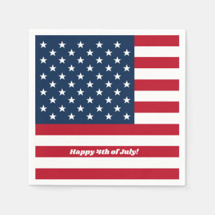 Happy 4th of July Flag Napkins