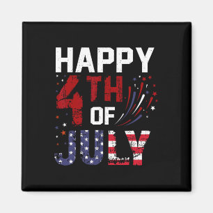 Happy 4th Of July For Woman Men Kids Usa Independe Magnet
