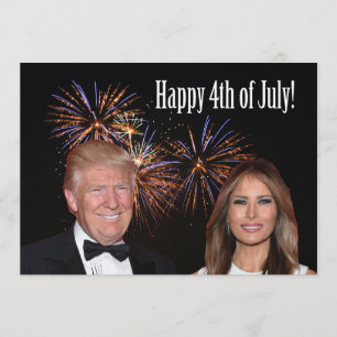 Happy 4th of July from Donald  and Melania Trump Card