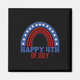 Happy 4th Of July Funny Usa Flag For Independence Magnet