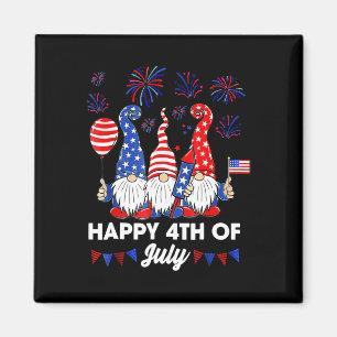 Happy 4th Of July Gnomes Magnet