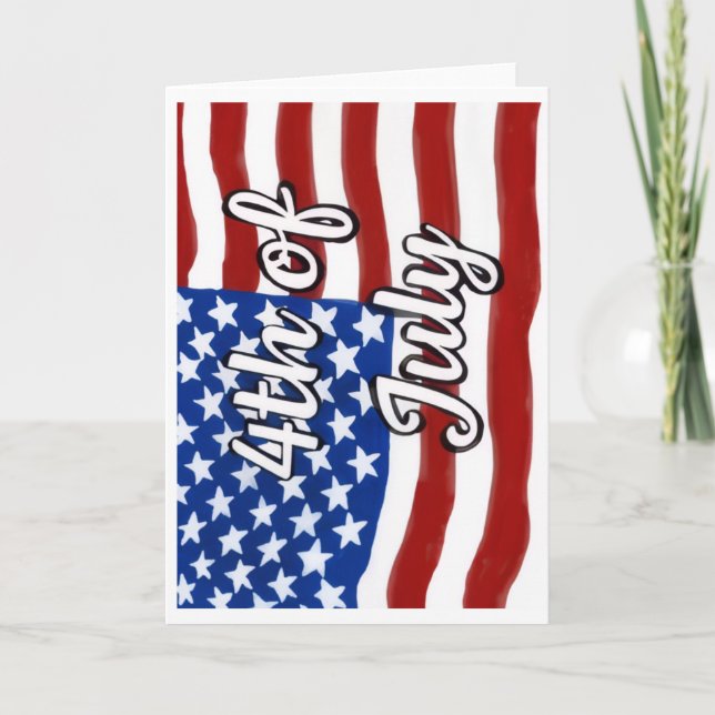 Happy 4th of July Greeting Card (Front)