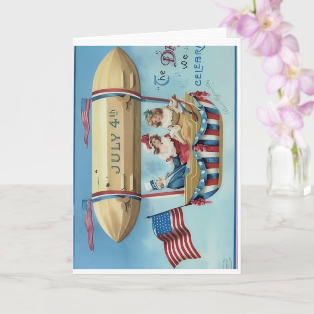 Happy 4th of July Greeting Card (Orchid)