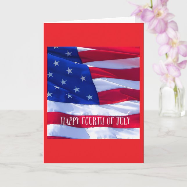 Happy 4th of July Greeting Card (Orchid)