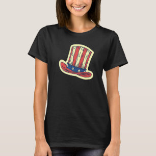 Happy 4th Of July Hat American Flag Usa Matching T-Shirt