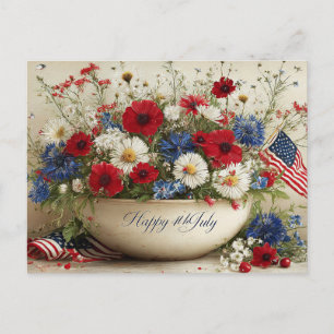 Happy 4th of July Holiday Postcard