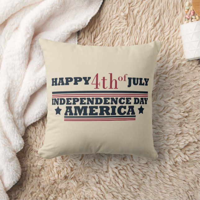 Happy 4th of july independence day America Cushion (Blanket)