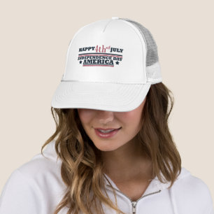 Happy 4th of july independence day America Trucker Hat