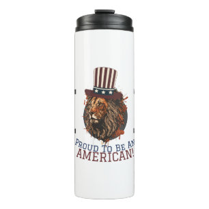 Happy 4th of July Independence Day American party  Thermal Tumbler
