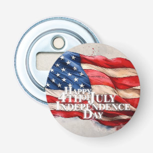 Happy 4th of July - Independence Day Bottle Opener