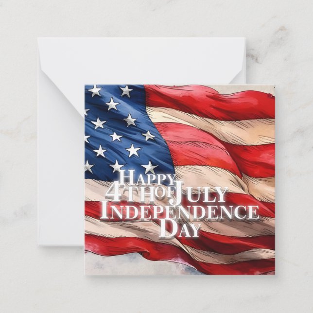 Happy 4th of July - Independence Day Card (Front)