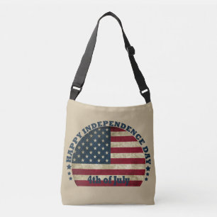 Happy 4th of july independence day crossbody bag