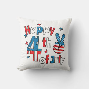 Happy 4th of July Independence Day Cushion