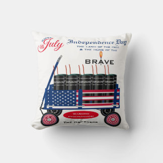 Happy 4th of July Independence Day Funny Gift Cushion