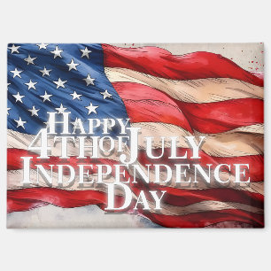Happy 4th of July - Independence Day Magnet