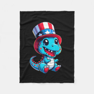 Happy 4th Of July Independence Day Men Women Kids Fleece Blanket